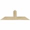 Ekena Millwork Portland Rough Sawn Timber Gable Bracket, Douglas Fir, 36"W x 12"H x 2"D x 4"F, 8/12 Pitch GBW036X12X0204POR00RDF - alternate 1